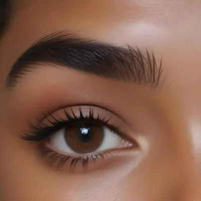 Close Up Of A Brown Skinned Woman 25 Years Old With Brown Eyes And Dark Eyebrows In A Studio 30 Db92