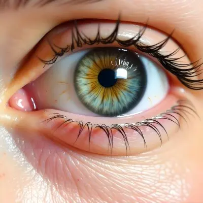 Close Up Of A Caucasian Woman S Eye Around 25 Years Old With Tears Falling Detailed Iris Red Veins And Fair Skin In A White Background 17 D39d