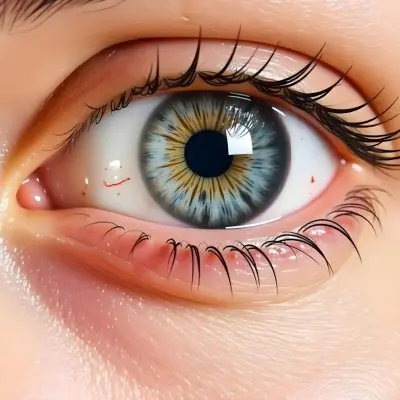 Close Up Of A Caucasian Woman S Eye Around 25 Years Old With Tears Falling Detailed Iris Red Veins And Fair Skin In A White Background 20 5d6a