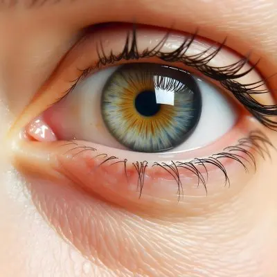 Close Up Of A Caucasian Woman S Eye Around 25 Years Old With Tears Falling Detailed Iris Red Veins And Fair Skin In A White Background 29 A8a0