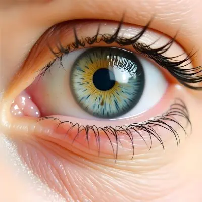 Close Up Of A Caucasian Woman S Eye Around 25 Years Old With Tears Falling Detailed Iris Red Veins And Fair Skin In A White Background 4 C923