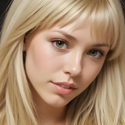 Close Up Of Blond Hair Light Skin Straight Hair Studio Shot 6 14ba
