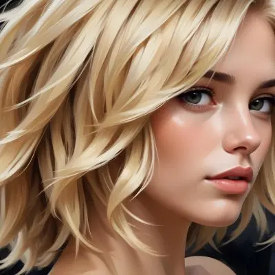 Close Up Of Blonde Hair With Natural Highlights Showcasing A Mix Of Light And Dark Shades Creating A Textured And Dimensional Effect On A Textured Background 45 274b