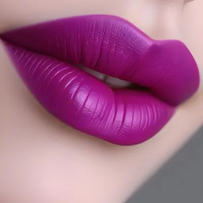 Close Up Of Full Lips With Bold Purple Lipstick Showcasing A Gradient Effect From Dark To Lighter Shades Of Purple The Background Is Dark Emphasizing The Lips 16 7e10
