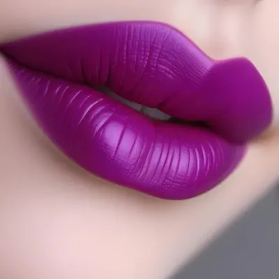 Close Up Of Full Lips With Bold Purple Lipstick Showcasing A Gradient Effect From Dark To Lighter Shades Of Purple The Background Is Dark Emphasizing The Lips 33 Ee7f