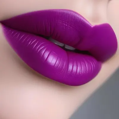 Close Up Of Full Lips With Bold Purple Lipstick Showcasing A Gradient Effect From Dark To Lighter Shades Of Purple The Background Is Dark Emphasizing The Lips 41 Afaf