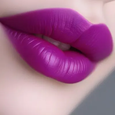 Close Up Of Full Lips With Bold Purple Lipstick Showcasing A Gradient Effect From Dark To Lighter Shades Of Purple The Background Is Dark Emphasizing The Lips 9 E3ee