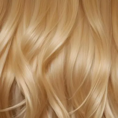 Close Up Of Long Blonde Hair Shiny And Flowing With Subtle Waves In A Studio Setting With Neutral Background 11 19ae