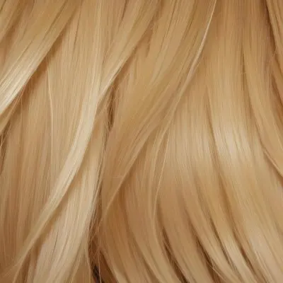 Close Up Of Long Blonde Hair Shiny And Flowing With Subtle Waves In A Studio Setting With Neutral Background 16 E5cb