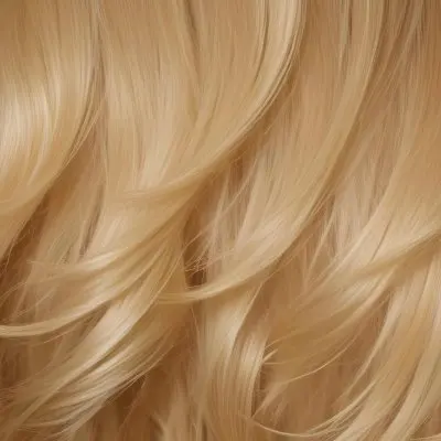 Close Up Of Long Blonde Hair Shiny And Flowing With Subtle Waves In A Studio Setting With Neutral Background 2 160f
