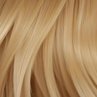 Close Up Of Long Blonde Hair Shiny And Flowing With Subtle Waves In A Studio Setting With Neutral Background 4 00c4