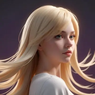 Close Up Of Long Blonde Hair Shiny And Flowing With Subtle Waves In A Studio Setting With Neutral Background 46 B5d2