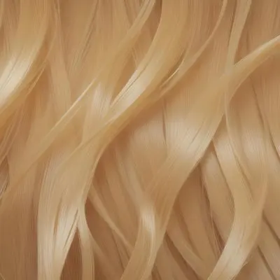 Close Up Of Long Blonde Hair Shiny And Flowing With Subtle Waves In A Studio Setting With Neutral Background 50 C912