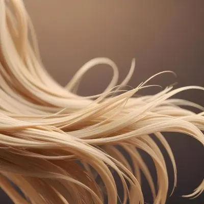 Close Up Of Long Blonde Hair Shiny And Flowing With Subtle Waves In A Studio Setting With Neutral Background 52 C2bc