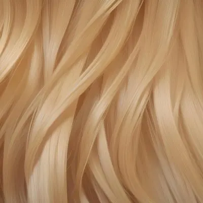 Close Up Of Long Blonde Hair Shiny And Flowing With Subtle Waves In A Studio Setting With Neutral Background 60 6932