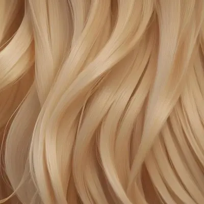 Close Up Of Long Blonde Hair Shiny And Flowing With Subtle Waves In A Studio Setting With Neutral Background 67 1107