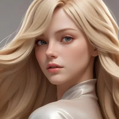 Close Up Of Long Blonde Hair Shiny And Flowing With Subtle Waves In A Studio Setting With Neutral Background 68 Bc85