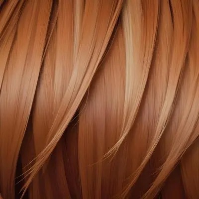 Close Up Of Long Straight Auburn Hair With Subtle Highlights Creating A Warm And Textured Effect On A Neutral Background 1
