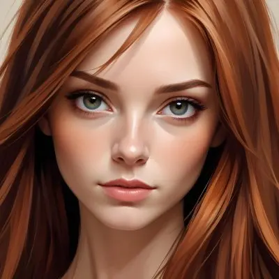 Close Up Of Long Straight Auburn Hair With Subtle Highlights Creating A Warm And Textured Effect On A Neutral Background 6 C3f8