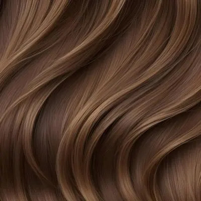 Close Up Of Wavy Shiny Brown Hair With Varying Shades Displaying Smooth Texture And Natural Highlights 102 Aec1