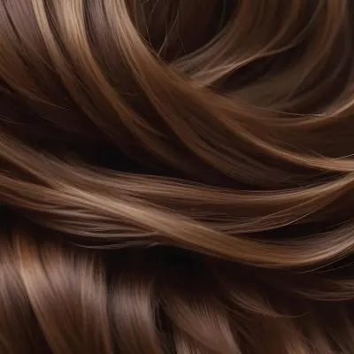 Close Up Of Wavy Shiny Brown Hair With Varying Shades Displaying Smooth Texture And Natural Highlights 33 B9d0