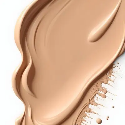 Closeup Of A Light Beige Liquid Foundation Or Concealer Product With A Smooth Creamy Texture 2