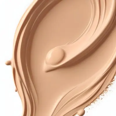 Closeup Of A Light Beige Liquid Foundation Or Concealer Product With A Smooth Creamy Texture 3 A993