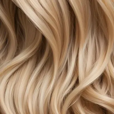 Closeup Of Long Wavy Blonde Hair With Highlights 2 Ec54
