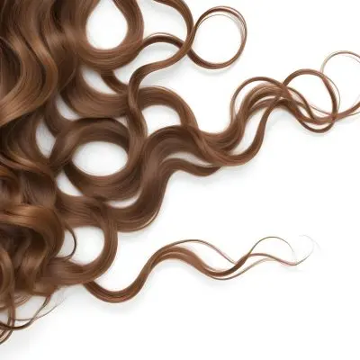 Closeup Of Wavy Curly Brown Hair 15 C047