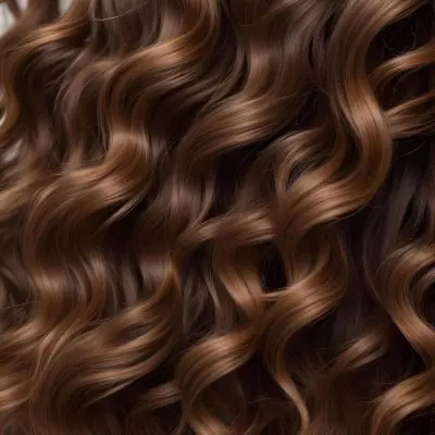 Closeup Of Wavy Curly Brown Hair 2 0f5f