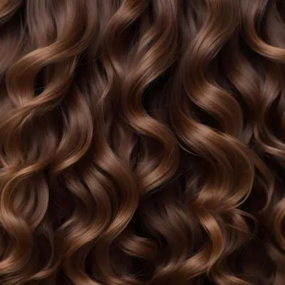 Closeup Of Wavy Curly Brown Hair 8 Eb39