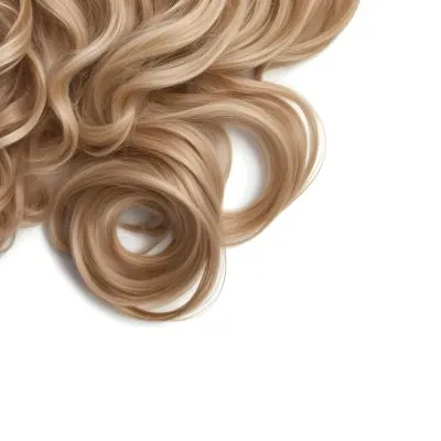 Curly Blonde Hair On A White Background 1 Eea5