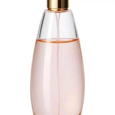 Digital Painting A Perfume Bottle With A Golden Cap And A Transparent Body Filled With A Light Pink Liquid Isolated On A White Background Bold And Slim Lines Brush Strokes 30 A1ea