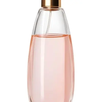 Digital Painting A Perfume Bottle With A Golden Cap And A Transparent Body Filled With A Light Pink Liquid Isolated On A White Background Bold And Slim Lines Brush Strokes 69 2c68