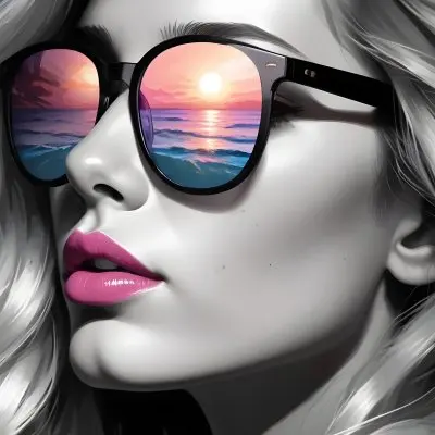 Digital Painting A White Woman Age 25
