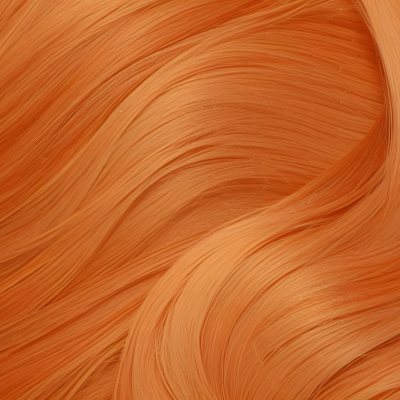 Orange Hair Strands With Soft Waves Creating A Vibrant And Smooth Pattern Close Up Shot Studio Lighting Hair Care Product Advertisement Smooth And Shiny Texture 16 4b8a