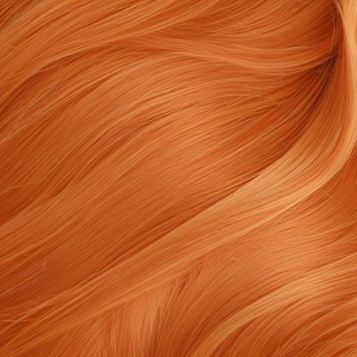 Orange Hair Strands With Soft Waves Creating A Vibrant And Smooth Pattern Close Up Shot Studio Lighting Hair Care Product Advertisement Smooth And Shiny Texture 49 0f22