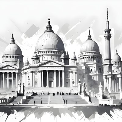 3d Model World Monuments In White Background Figure Octane Render Volumetric Highly Detailed Videogame Aesthetic 55 74f6