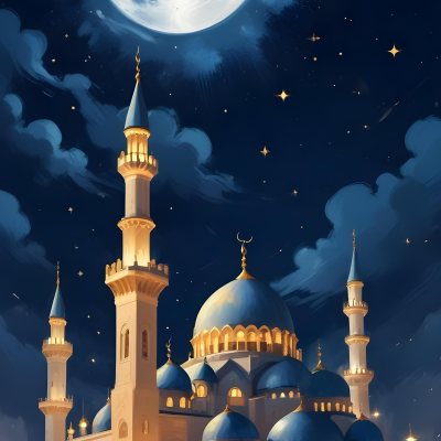 Digital Painting A Mosque