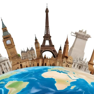World Monuments On Top Of The World White Background 11 9eb3