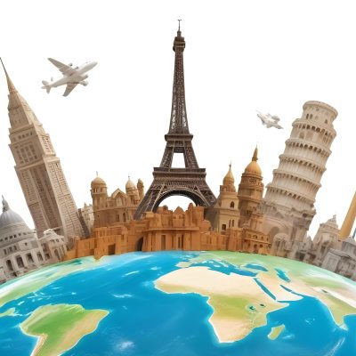 World Monuments On Top Of The World White Background 26 074e