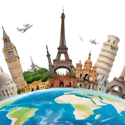 World Monuments On Top Of The World White Background 33 1a0d