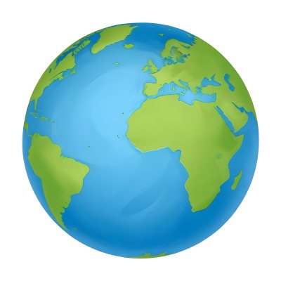 3d Model A Globe With Green Continents And Green Oceans Showing Africa Europe And South America With A White Background And Soft Shadows Figure Octane Render Volumetric Highly Detailed Videogame Aesthetic 1 705e