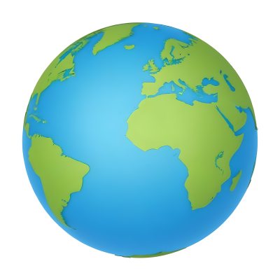 3d Model A Globe With Green Continents And Green Oceans Showing Africa Europe And South America With A White Background And Soft Shadows Figure Octane Render Volumetric Highly Detailed Videogame Aesthetic 20 665a