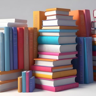 3d Model A Group Of Colorful Books On A White Background Figure Octane Render Volumetric Highly Detailed Videogame Aesthetic 4 Df39