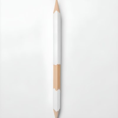 A Single White Pencil On A Plain White Background 8 9cff