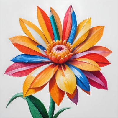 Minimal Soft Studio Light Photography A Flower Made Of