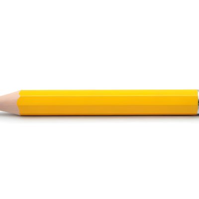Yellow Pencil On A White Background 14 1855
