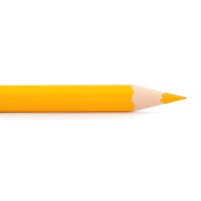 Yellow Pencil On A White Background 16 C1ef