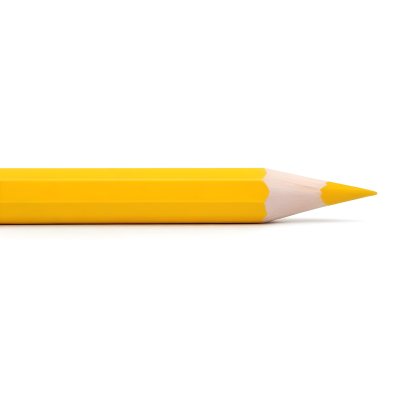 Yellow Pencil On A White Background 17 4853